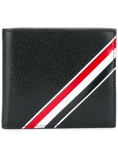 Thom Browne Diagonal Intarsia Stripe Leather Billfold
