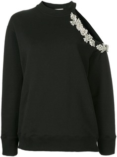 Christopher Kane crystal embellished cut-out sweatshirt
