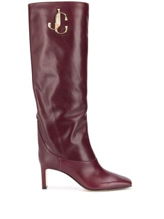 Jimmy Choo Mahesa 65 logo plaque boots