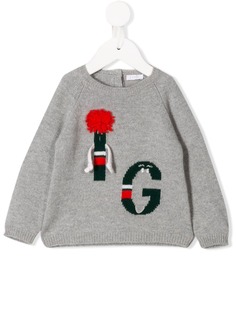 Il Gufo stitched letter jumper