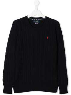 Ralph Lauren Kids TEEN cable knit jumper