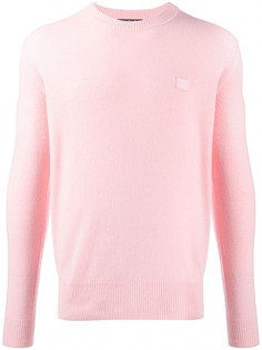 Acne Studios джемпер с круглым вырезом и нашивкой