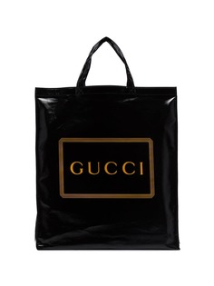 Gucci сумка-тоут с контрастным логотипом