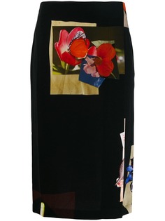 Acne Studios юбка с цветочным принтом