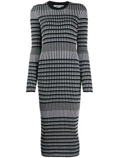 McQ Alexander McQueen трикотажное платье в полоску