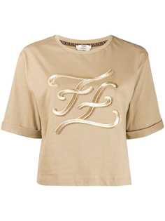 Fendi футболка с логотипом