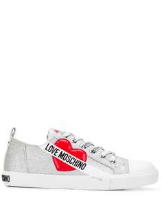 Love Moschino glitter logo sneakers