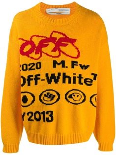 Off-White intarsia logo jumper