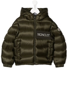 Moncler Kids logo patch padded jacket