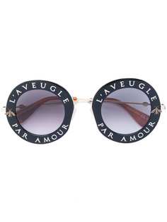 Gucci Eyewear солнцезащитные очки LAveugle Par Amour