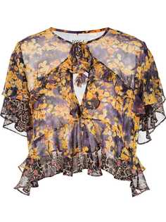 Misa Los Angeles floral crop top