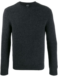 A.P.C. ribbed crew-neck jumper