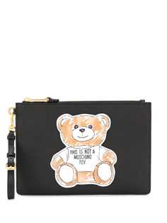 Moschino клатч с нашивкой Teddy Bear