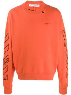 Off-White embroidered logo sweatshirt
