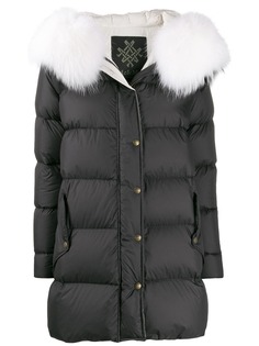 Mr & Mrs Italy straight fit puffer coat