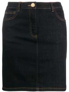 Boutique Moschino fitted denim skirt