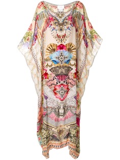Camilla round neck kaftan dress