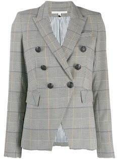 Veronica Beard double-breasted plaid blazer