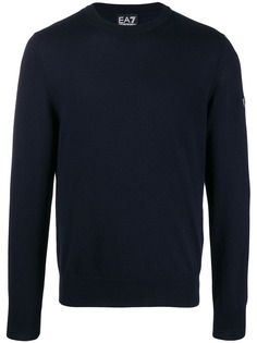 Ea7 Emporio Armani logo knitted sweatshirt