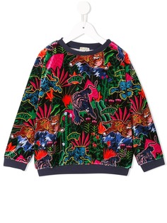 Kenzo Kids jungle print velvet sweatshirt