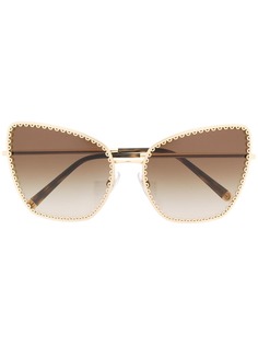 Dolce & Gabbana Eyewear "солнцезащитные очки в массивной оправе ""кошачий глаз"""