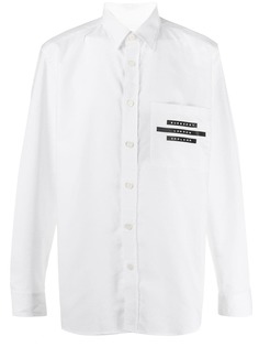 Burberry contrast logo shirt