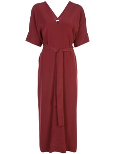Co V-neck belted dress