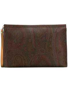 Etro paisley patterned clutch bag
