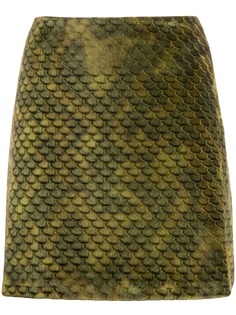 Ultràchic textured scale print skirt