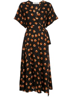 Diane von Furstenberg платье с запахом и цветочным принтом