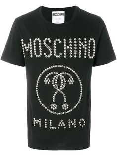 Moschino футболка с принтом знаков вопроса