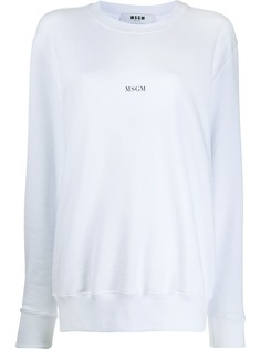 MSGM logo printed sweatshirt