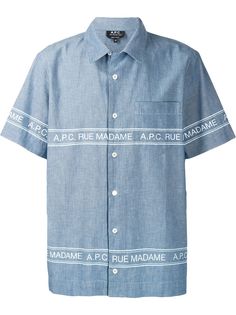 A.P.C. рубашка с логотипом