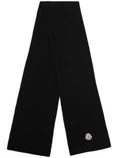 Moncler шарф с нашивкой-логотипом