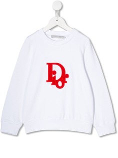 Baby Dior толстовка с вышитым логотипом