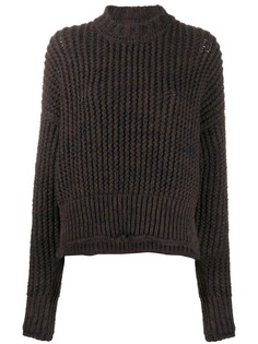 Jil Sander трикотажный джемпер с круглым вырезом