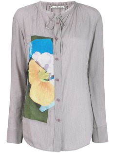 Acne Studios рубашка с цветочным принтом
