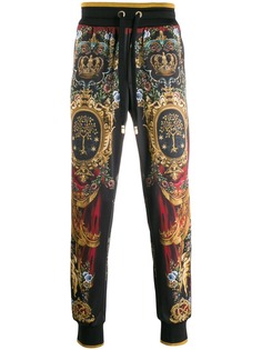 Dolce & Gabbana спортивные брюки с принтом Heraldic