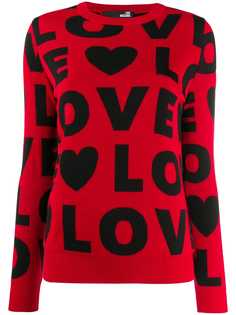 Love Moschino джемпер с узором Love
