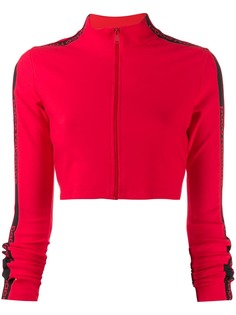 Paco Rabanne logo tape cropped jacket