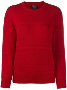 A.P.C. ribbed panel jumper