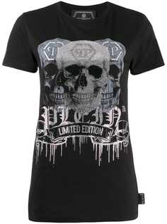 Philipp Plein футболка с кристаллами