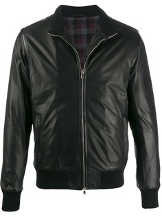 Barba textured fitted jacket