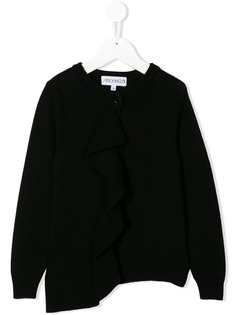 Simonetta asymmetric front-frill jumper