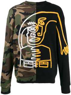 Haculla split camo sweatshirt