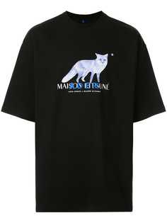 Ader Error футболка Maison Kitsuné x Ader Error