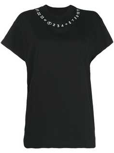 Maison Margiela футболка оверсайз с принтом