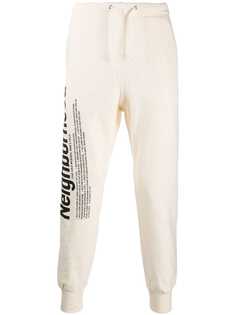 Neighborhood side print track pants