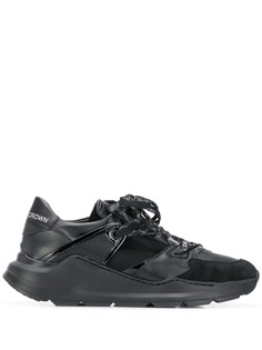 Leather Crown panelled leather sneakers
