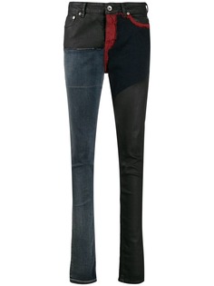 Rick Owens DRKSHDW patchwork skinny jeans